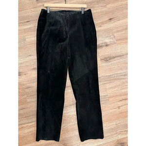 Vintage 90's Suede Leather Pants Boho Western Hippie Women's 14